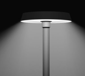 Outdoor LED Post Top Light with Zhaga Interface for Smart City Applications