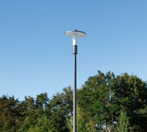 Urban Post-Top Street Lighting Fixtures with Asymmetrical Beam for Streets, Squares, and Pedestrian Areas