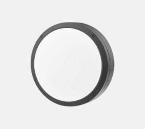 Outdoor Wall-Mounted LED Fixture with Impact-Resistant Polycarbonate Lens