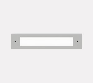 Recessed LED Wall/Step Light for Concrete Mounting with Polished Stainless Steel Frame