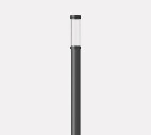LED Column Light with High-Impact Protection and Side-Throw Beam Distribution for Walkways