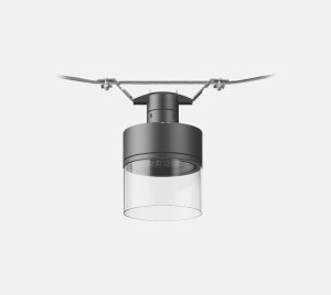 LED Outdoor Luminaire for Urban Catenary and Overhead Street Lighting Systems