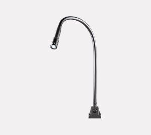 Flexible-Arm LED Machine Lamp with High-Intensity Beam and Adjustable Positioning