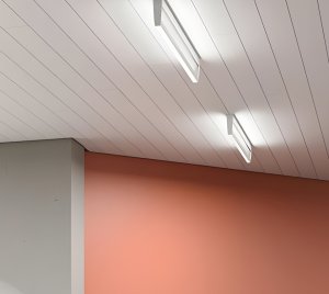 Linear Surface Mount Light Fixture with Biodynamic Human Centric Lighting Technology