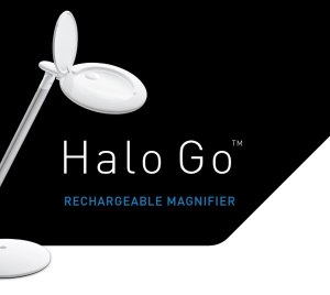 Rechargeable LED Magnifying Lamp with Portable Folding Design for Travel and Craft Work