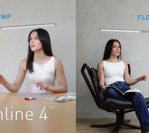 Slim Profile Floor Lamp for Nail Salons, Tattoo Artists, and Content Creators