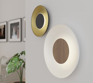 Modern Backlit LED Wall Sconce with Interchangeable Face Plate