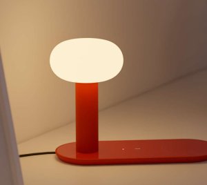 Dimmable Table Lamp with Wireless Charging Dock for Nightstands, Reading Corners, and Workstations