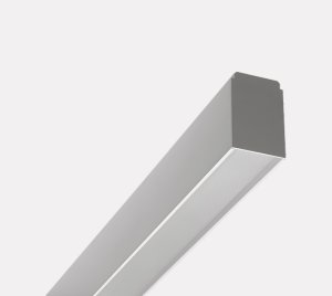 Dimmable Linear LED Light Fixture with Glare Control for Surface and Pendant Mounting