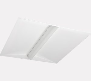 LED Troffer Light with Dimmable Drivers and Remote Emergency Backup