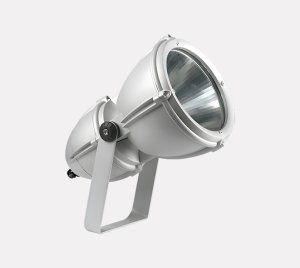 DALI-Controlled LED Floodlight for Wall, Ground, and Pole Mounting