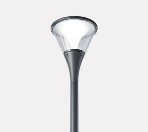 Dimmable Post Top LED Fixture for Urban Park and Pedestrian Pathway Lighting