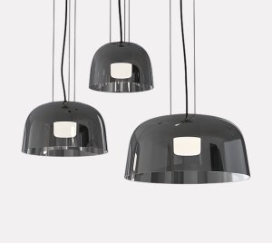 Modern Blown Glass Pendant Light with Tunable White LED for Mood Control