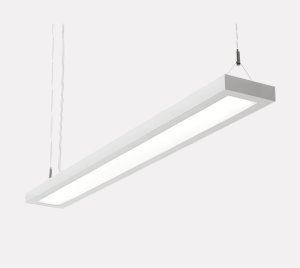 Linear Pendant LED Luminaire with 40/60 Uplight Downlight for Modern Office Lighting