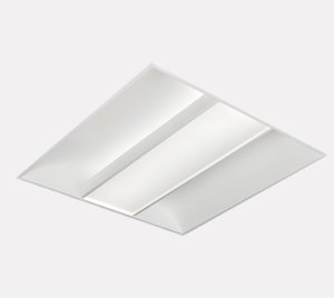 LED Troffer Light with Microprismatic Optics for Glare Control in Office and Classroom Environments