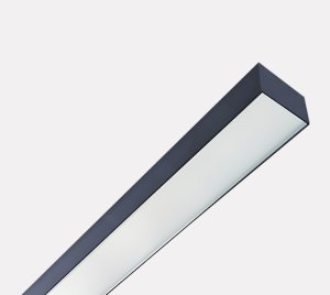 Suspended Linear LED Luminaire with Microprismatic Glare Control Optic