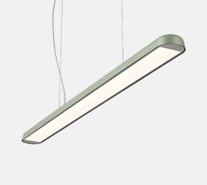 Suspended LED Task Light with Direct and Indirect Lighting for Workstations and Offices