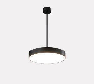 Round LED Pendant Light with High Visual Comfort for High-Ceilinged Architectural Spaces