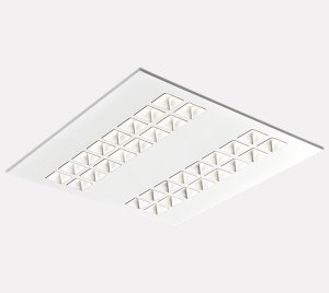 LED Troffer Lighting Fixtures with Customizable Optics for Workplace Productivity