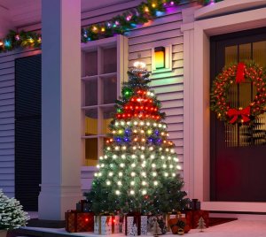 Govee Smart RGBIC Christmas Tree Light with Matter, Alexa, and Google Support