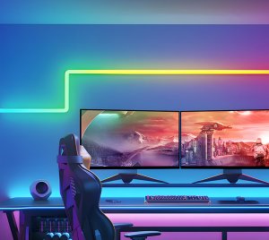 Govee Color-Changing LED Light Bar with 3D Layout for Wall Mounting