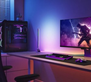 Govee Smart RGBIC Gaming Light Bar with Wi-Fi, Bluetooth, and Evangelion Themed Lighting Effects