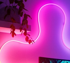 Nanoleaf Multicolor Flexible RGB LED Neon Rope Light with Smart App and Voice Control Integration