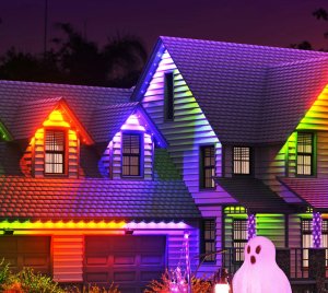 Nanoleaf Smart Permanent Outdoor Lights with 30 Addressable LED Pucks and Matter Compatibility