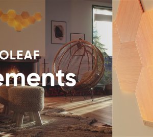 Nanoleaf Hexagonal Smart LED Wall Panels with Thread Border Router Support and App Connectivity