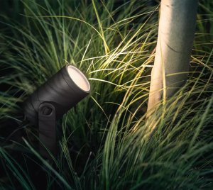 Philips Hue Lily Outdoor Smart Landscape Spot Light for Landscaping and Walkway Lighting