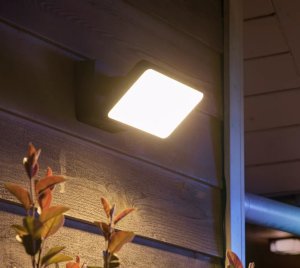 Philips Hue Discover Outdoor Smart LED Floodlight with Zigbee and SmartThings Integration