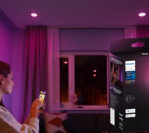 Philips Hue E26/BR30 Smart LED Bulb for Warm-to-Cool White and RGB Lighting