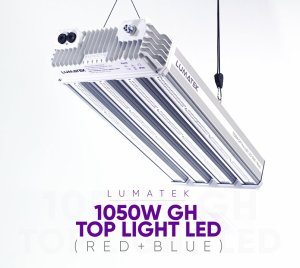 1050W LED Greenhouse Toplight with 3.5 µmol/J PPF for High PPFD Flowering Crops