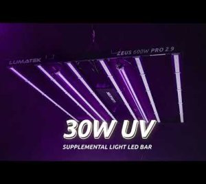 UV-A and UV-B Supplemental LED Grow Light Bar for Terpenes, Cannabinoids, and Plant Immunity