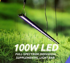 100W Full-Spectrum LED Grow Light Bar for Vertical Farms and Indoor Grow Rooms