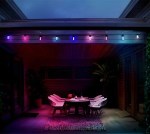 LIFX Smart Wi-Fi Outdoor LED String Lights with Polychrome Color Blending and App Control