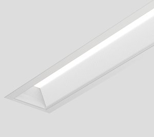 Recessed Linear Ceiling Lighting Fixture with PoE and Sensor-Ready Smart Building Integration
