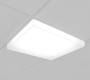 Dimmable LED Panel Light with Drop Lens Design for T-Grid and Drywall Ceilings