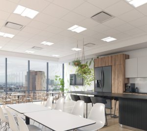Drop Ceiling-Compatible LED Troffers for T-Bar and Drywall Installations