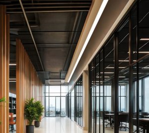 Linear LED Perimeter and Cove Light Fixture for Office, Hospitality, and Commercial Interiors
