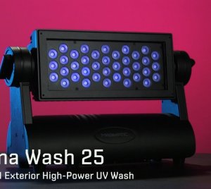 Outdoor-Rated UV LED Wash Light for Architectural, Theatrical, and Special Effects Applications