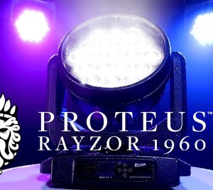 IP65 RGBW LED Moving Head Wash Fixture with SparkLED Effect, Zoom and Continuous Pan and Tilt