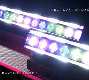 Outdoor RGBW LED Linear Wash Fixture with Dual Strobe Pixel Lines and Motorized Tilt