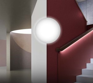 All-Purpose Indoor Wall and Ceiling Mount LED Luminaire for Corridors, Foyers, Stairwells, and Entrance Areas
