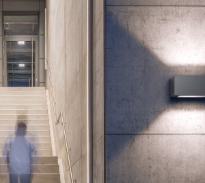 Architectural Rectangular Outdoor Wall Light with Up and Down Light for Facade Illumination