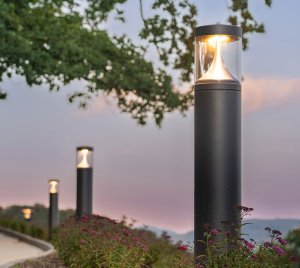 Cylindrical LED Bollard Light for Pedestrian Zones, Parks, and Residential Pathways