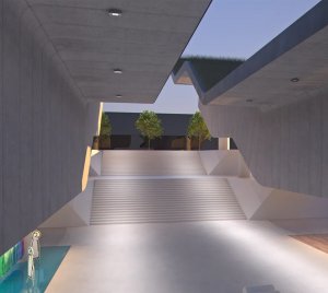 Architectural Surface-Mounted LED Light for Indoor and Outdoor Ceiling Applications