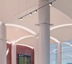 High-Output Track-Mounted LED Spotlights for Museum and Exhibition Lighting