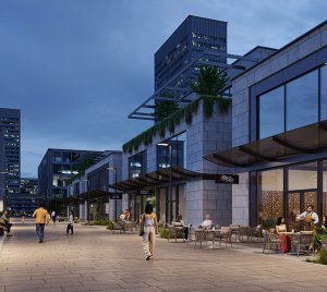 Organic-Form Outdoor LED Area Light with Edge-Lit Technology for Visual Comfort and Minimal Glare