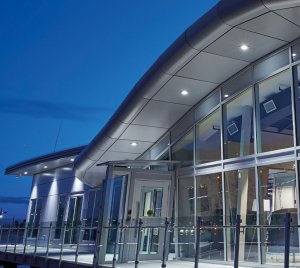 Adjustable Outdoor Recessed Downlight for Canopies, Soffits, Covered Walkways and Entrances